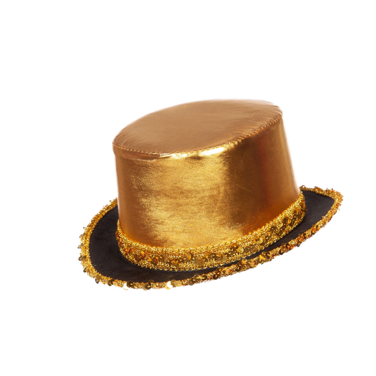 Op deze afbeelding zie je een Accessoires, van het merk Wilbers. Hoge Hoed Go For Gold Met Paillettenband