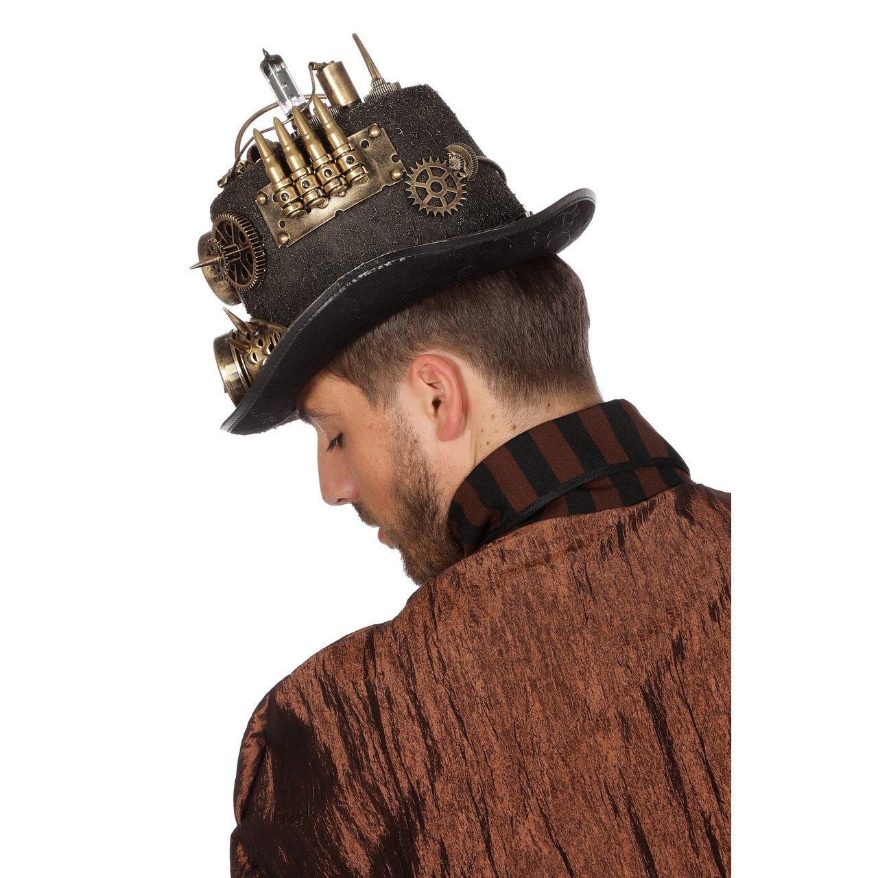Op deze afbeelding zie je een Accessoires, van het merk Wilbers. Hoed Steampunk Met Lamp