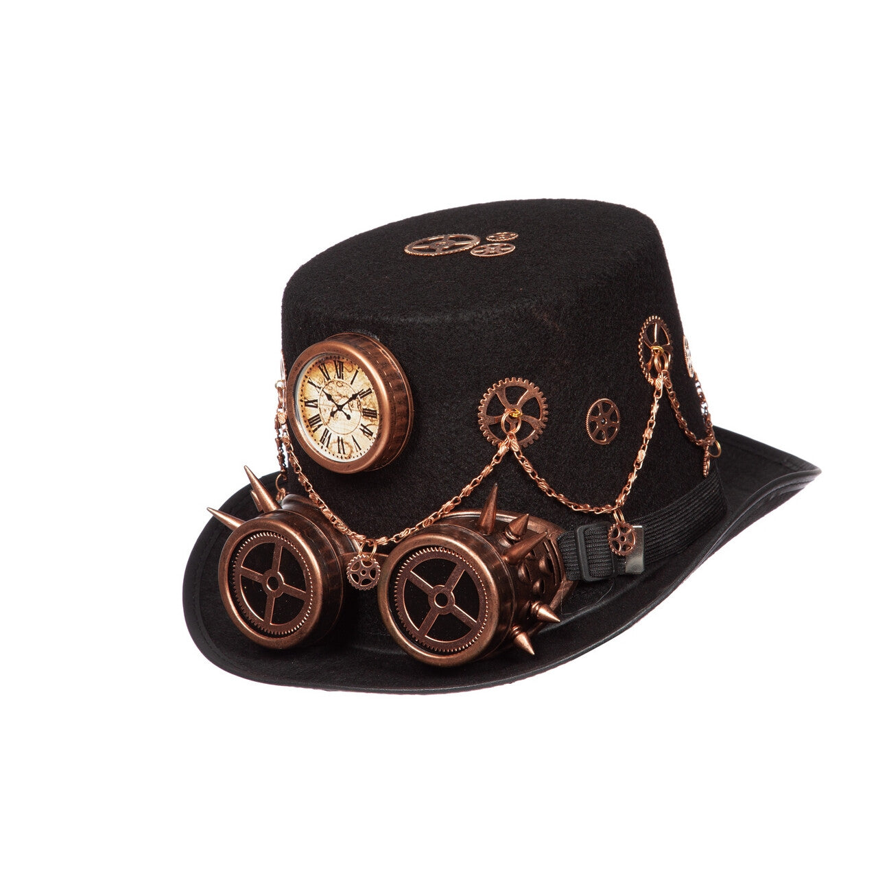 Op deze afbeelding zie je een Accessoires, van het merk Wilbers. Hoed Steampunk Tijd Is Geld