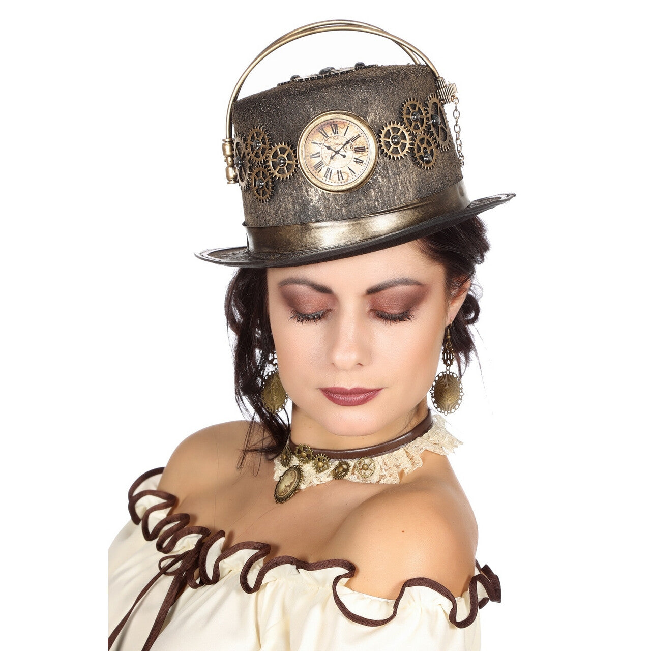 Op deze afbeelding zie je een Accessoires, van het merk Wilbers. Hoed Steampunk Back In Time