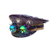Op deze afbeelding zie je een Accessoires, van het merk Wilbers. Cap Burning Man Met Bril Purple