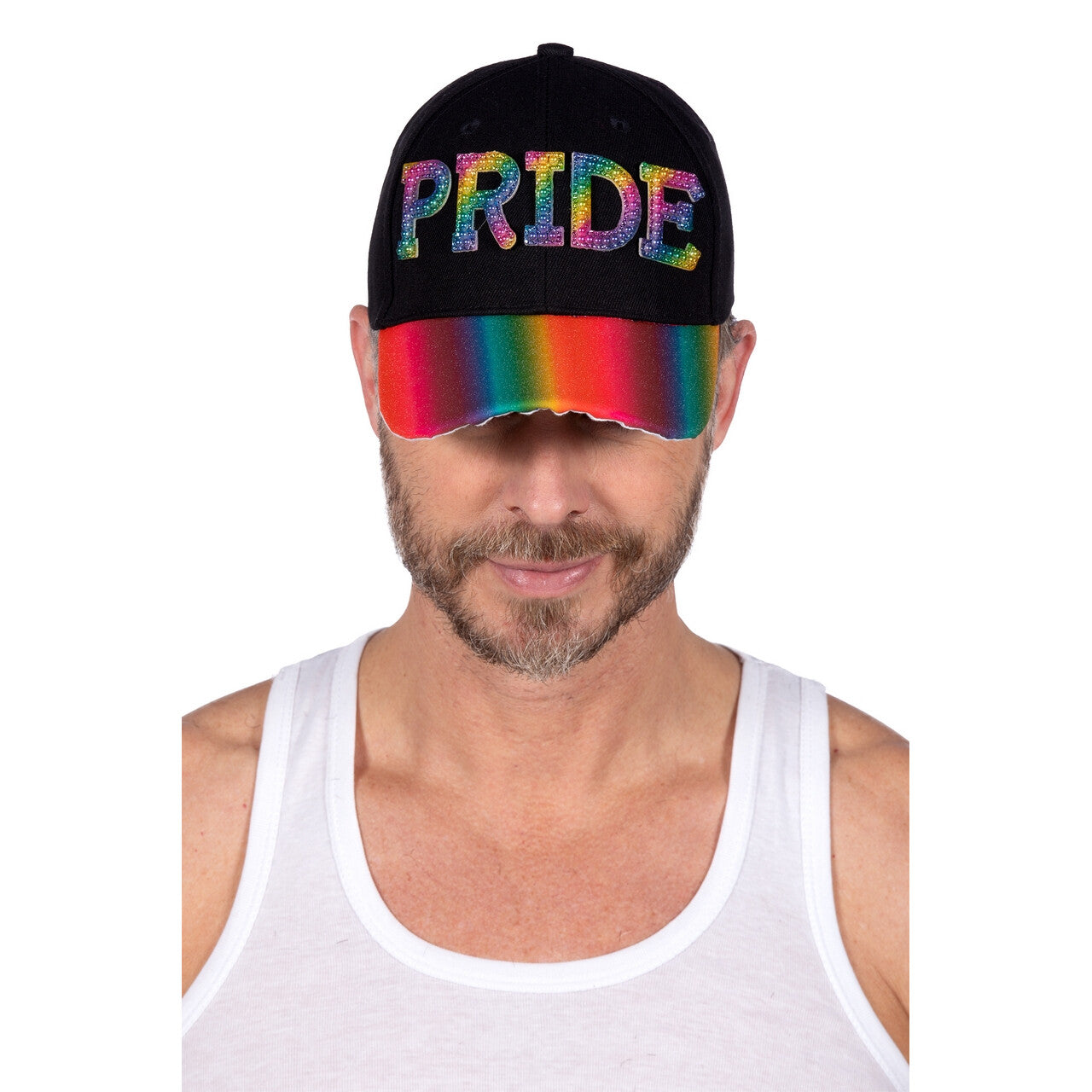 Op deze afbeelding zie je een Accessoires, van het merk Wilbers. Baseball Cap Rainbow Pride