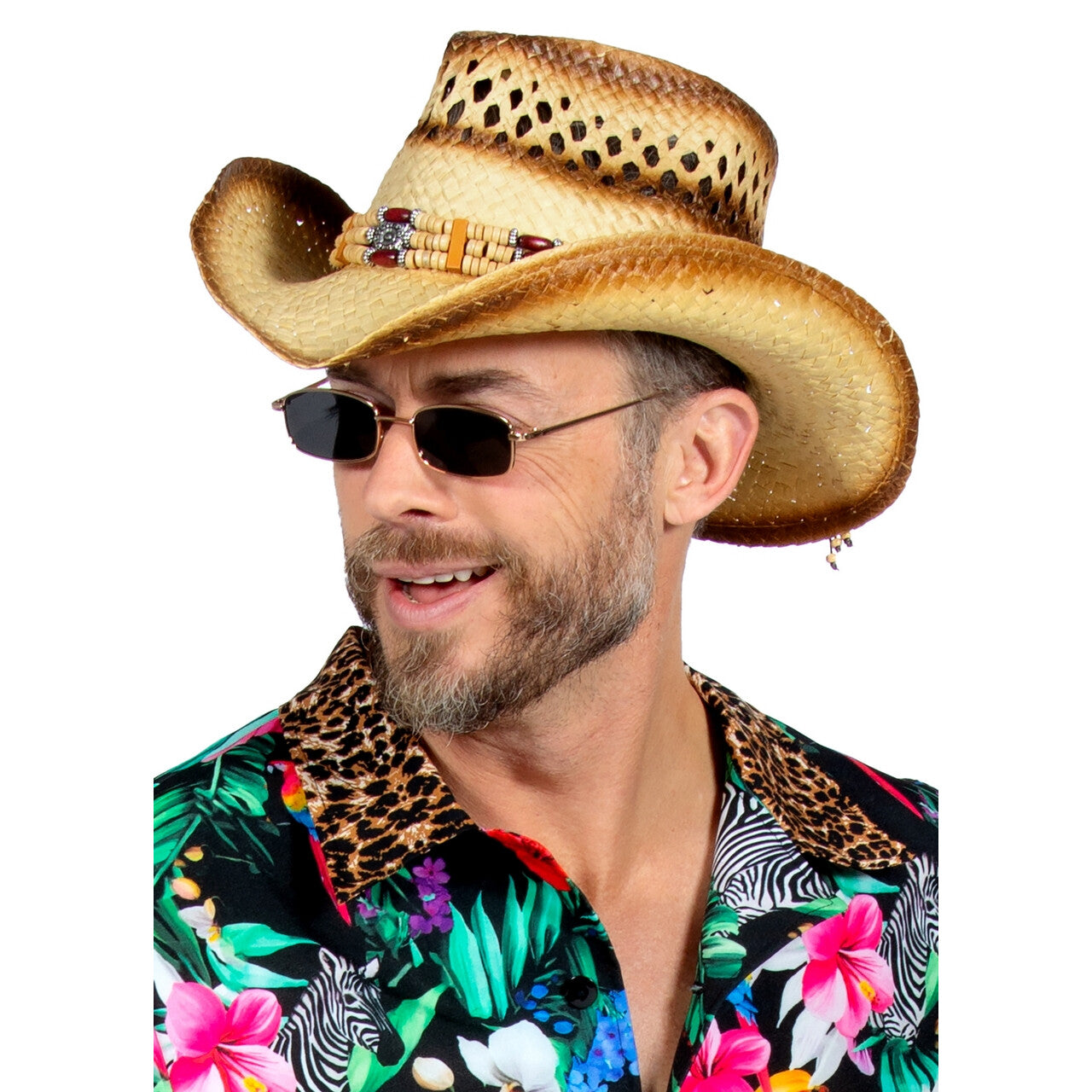 Op deze afbeelding zie je een Accessoires, van het merk Wilbers. Strohoed Chill En Relax Bohemian