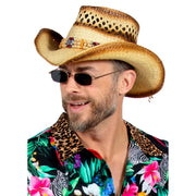 Op deze afbeelding zie je een Accessoires, van het merk Wilbers. Strohoed Chill En Relax Bohemian