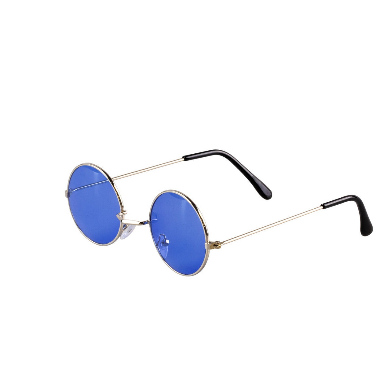 Op deze afbeelding zie je een Accessoires, van het merk Wilbers. Blauwe Hippie Bril Rond