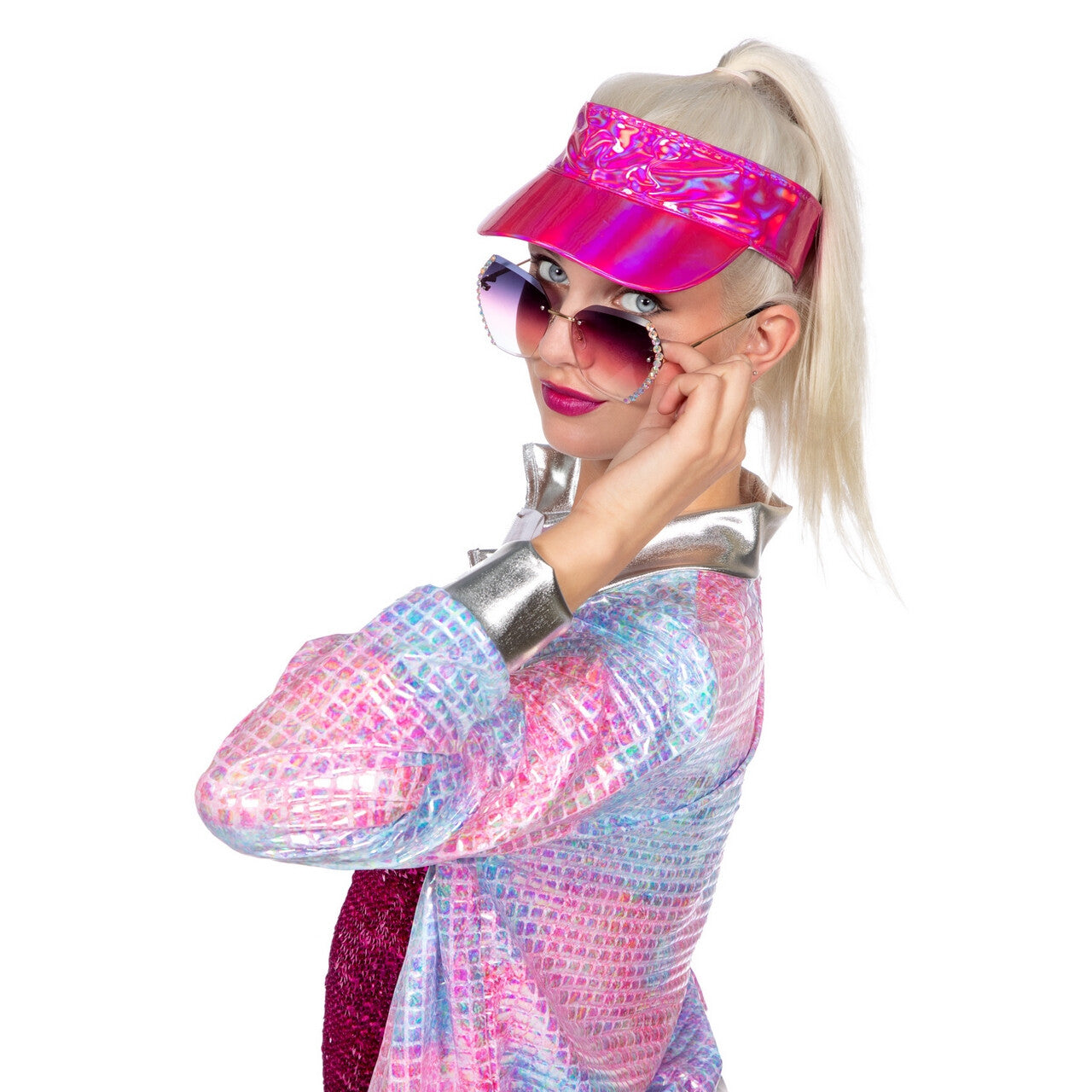 Op deze afbeelding zie je een Accessoires, van het merk Wilbers. Bril Festival Purple Diamond