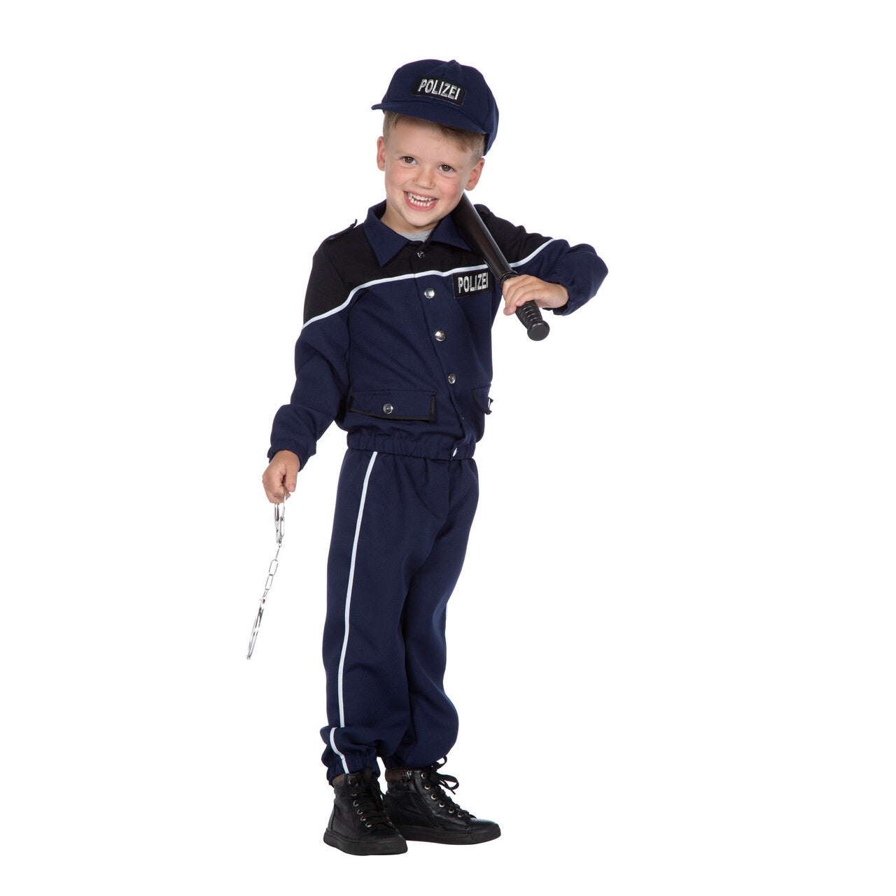 Op deze afbeelding zie je een Kostuums, van het merk Wilbers. Eins Zwei Polizei Kind Jongen Kostuum