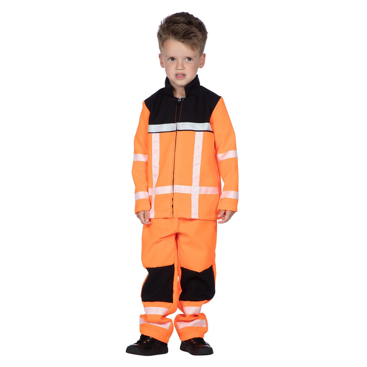 Op deze afbeelding zie je een Kostuums, van het merk Wilbers. Bouwe De Bouwvakker Jongen Kostuum