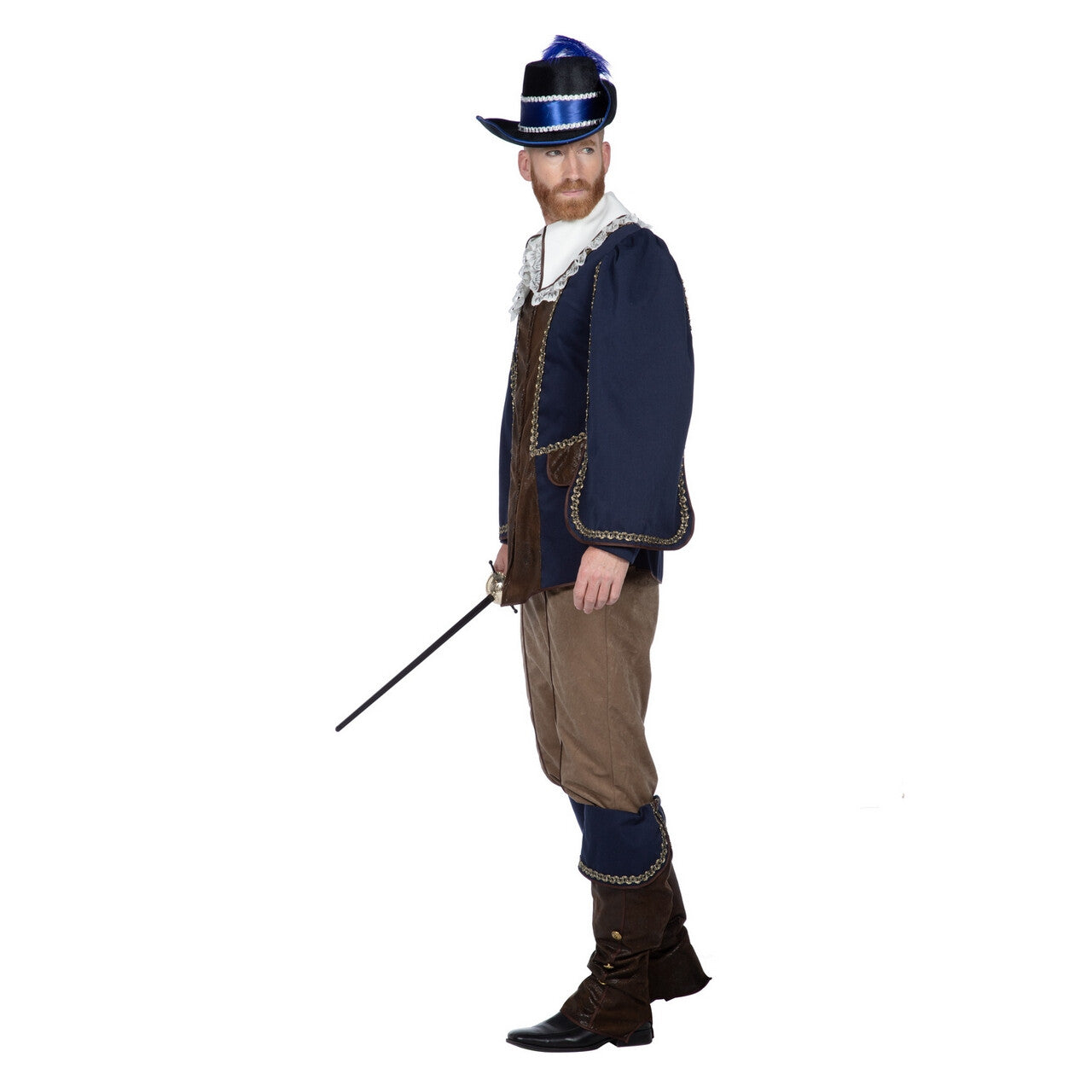 Op deze afbeelding zie je een Kostuums, van het merk Wilbers. Heldhaftige Musketier Aramis Man Kostuum
