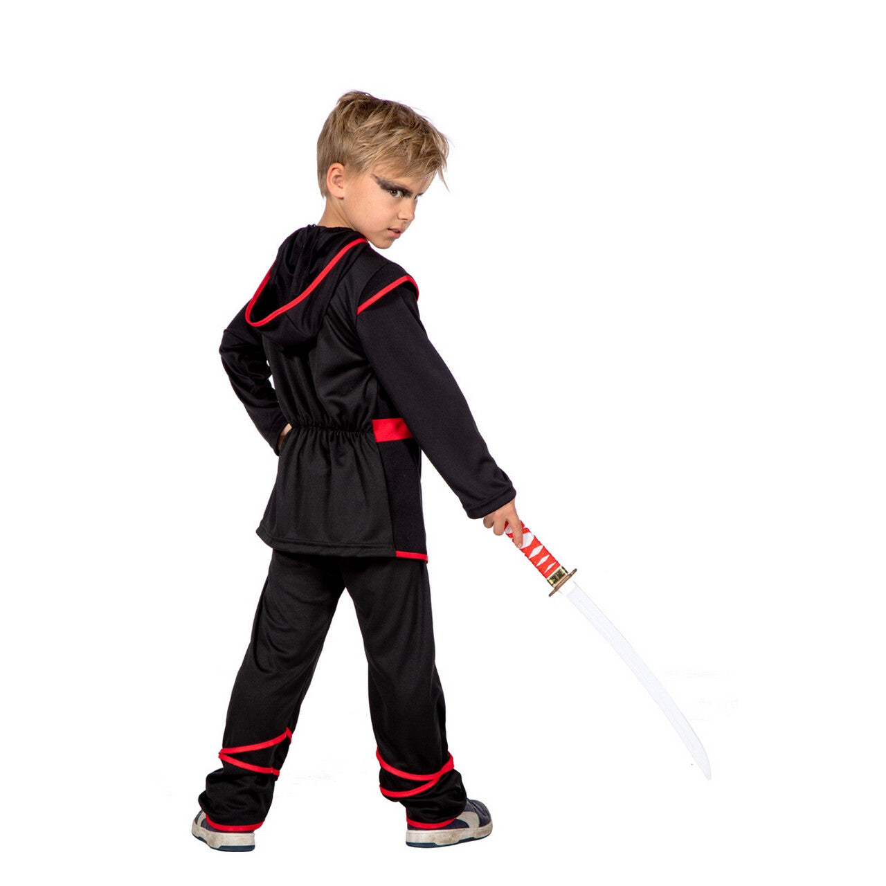 Op deze afbeelding zie je een Kostuums, van het merk Wilbers. Brad Lee Ninja Jongen Kostuum