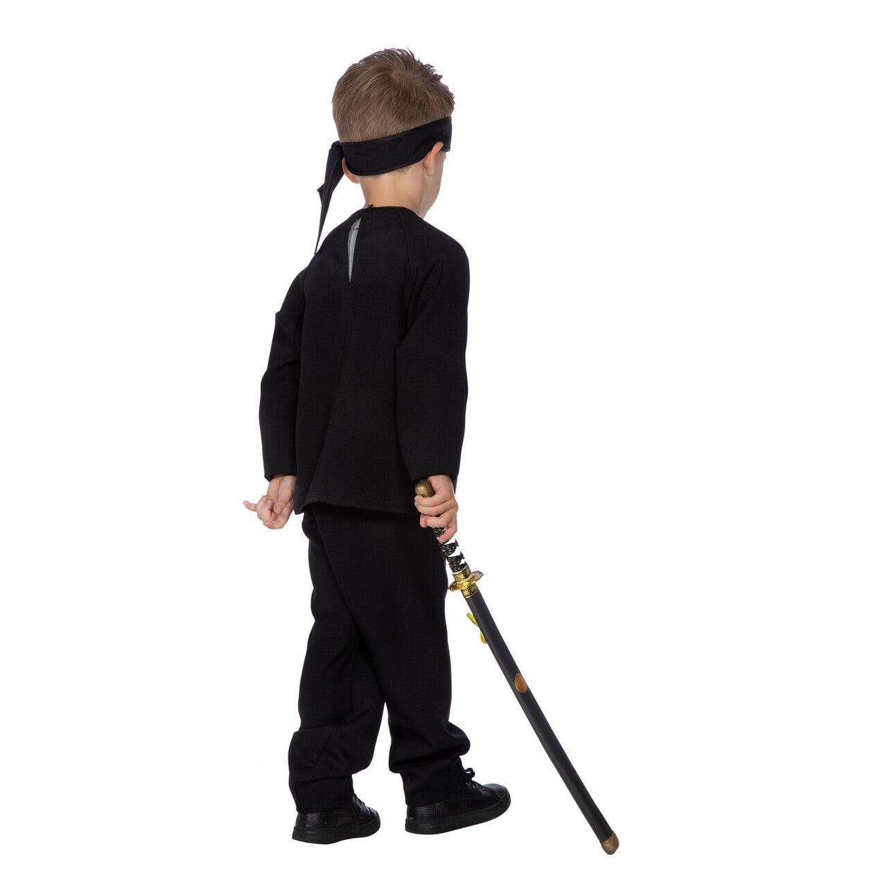 Op deze afbeelding zie je een Kostuums, van het merk Wilbers. Megasnelle Martial Arts Ninja Jongen Kostuum