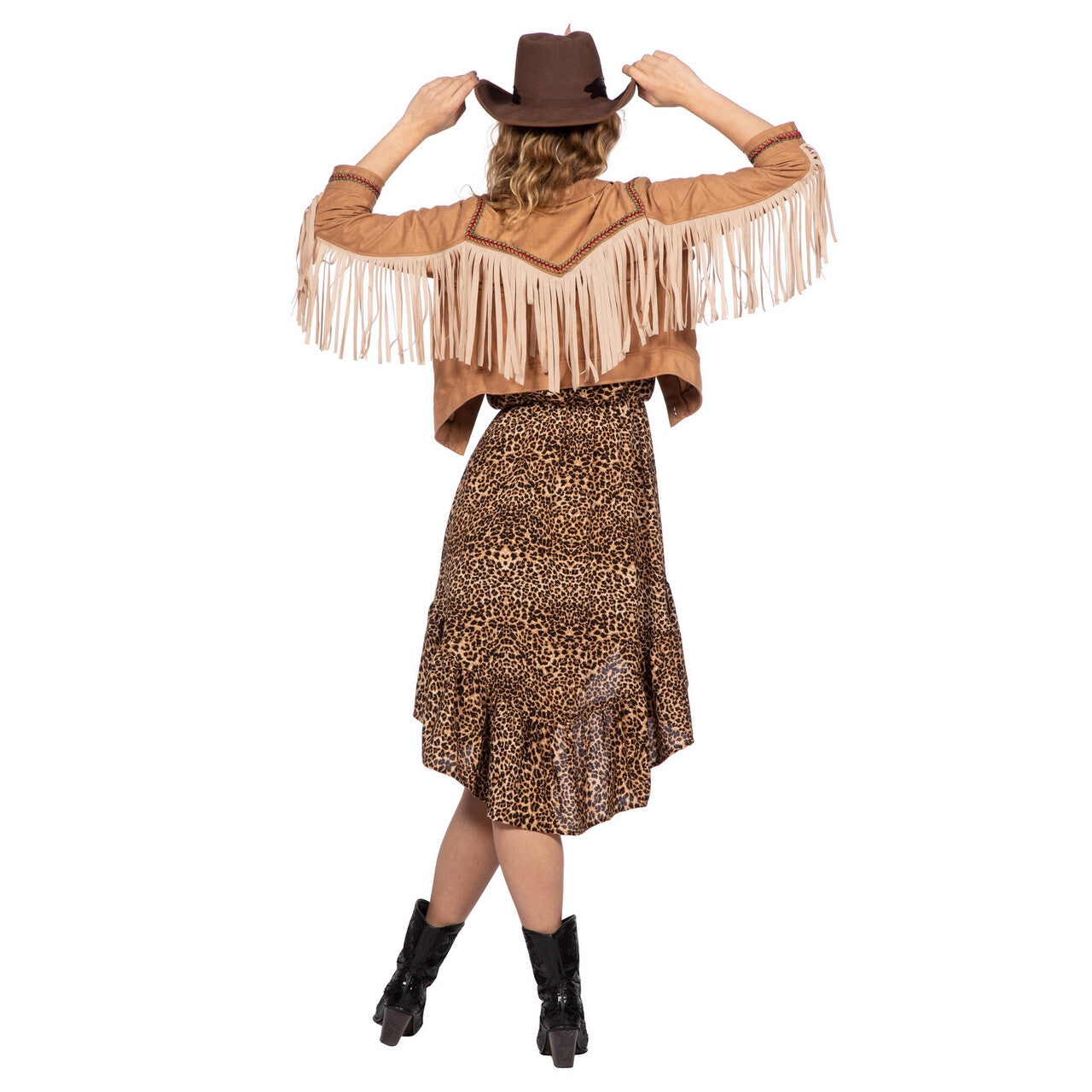 Op deze afbeelding zie je een Kostuums, van het merk Wilbers. Cowgirl Pistool Paula Jas Vrouw