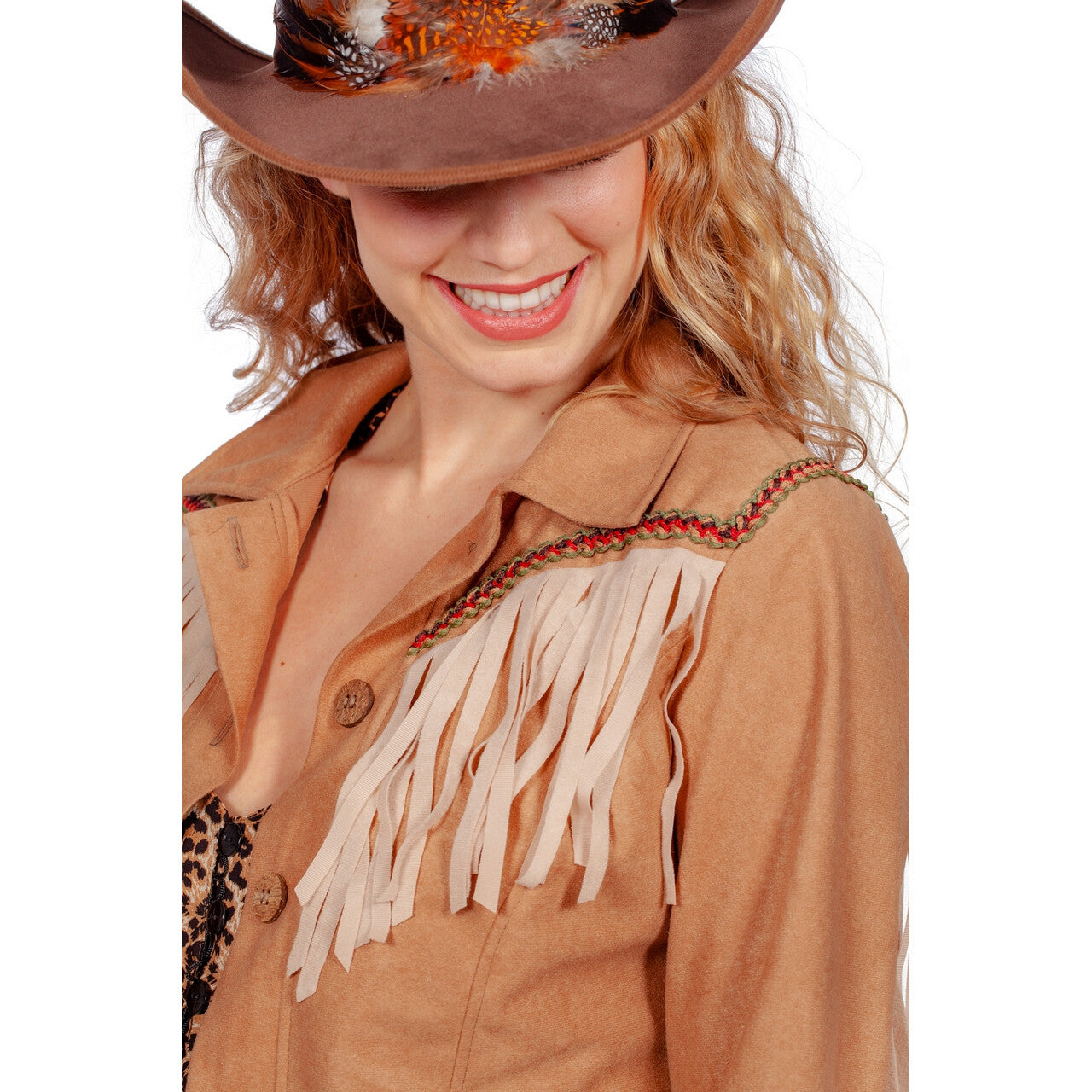 Op deze afbeelding zie je een Kostuums, van het merk Wilbers. Cowgirl Pistool Paula Jas Vrouw