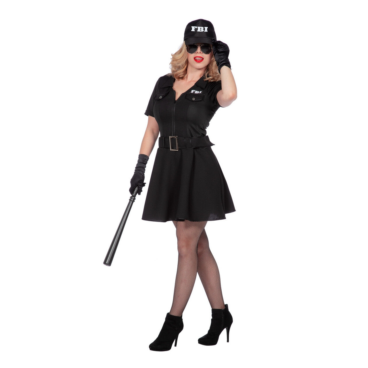 Op deze afbeelding zie je een Kostuums, van het merk Wilbers. Feest Beest Intelligence Fbi Vrouw Kostuum