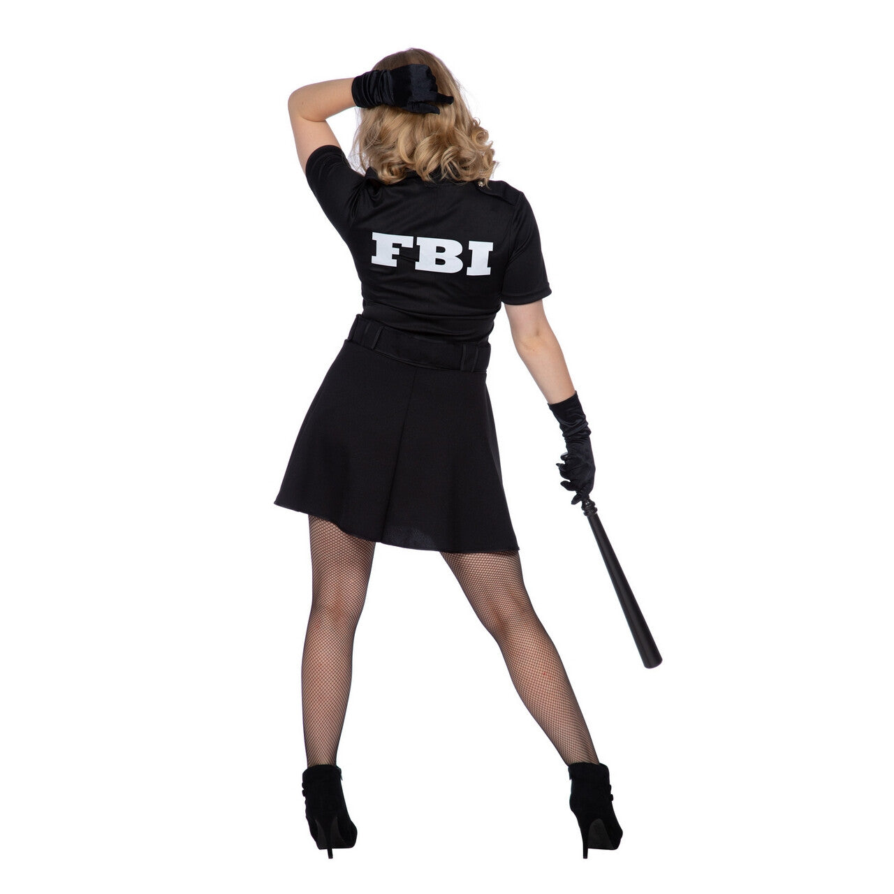 Op deze afbeelding zie je een Kostuums, van het merk Wilbers. Feest Beest Intelligence Fbi Vrouw Kostuum