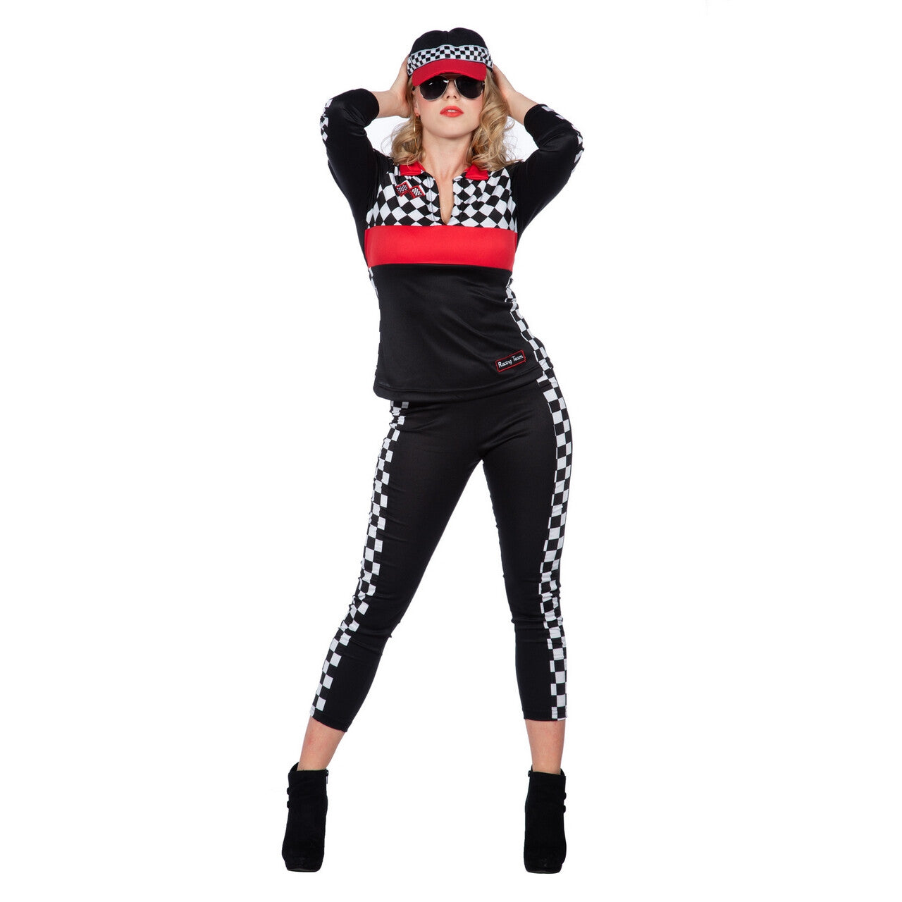 Op deze afbeelding zie je een Kostuums, van het merk Wilbers. Snelste Dame Op De Track Kelly Vrouw Kostuum