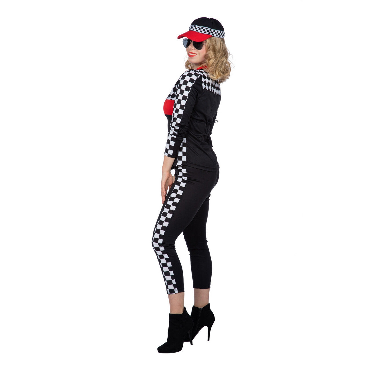 Op deze afbeelding zie je een Kostuums, van het merk Wilbers. Snelste Dame Op De Track Kelly Vrouw Kostuum