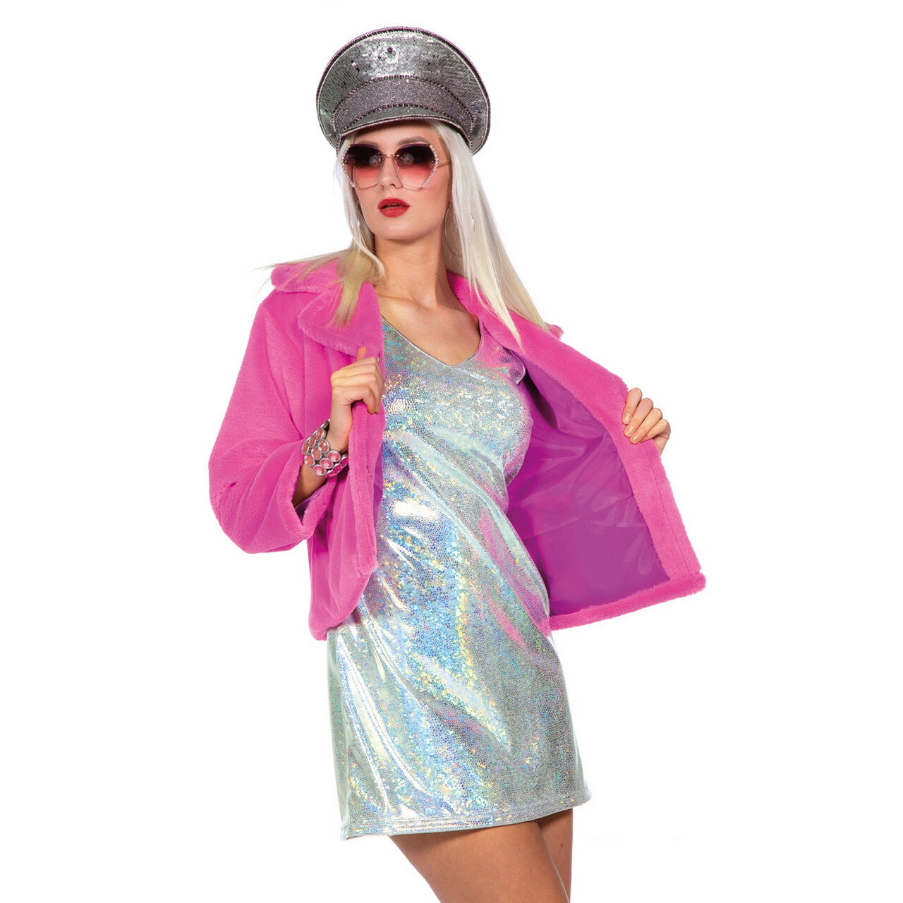 Op deze afbeelding zie je een Kostuums, van het merk Wilbers. Girly Girl Imitatie Bont Jas Vrouw