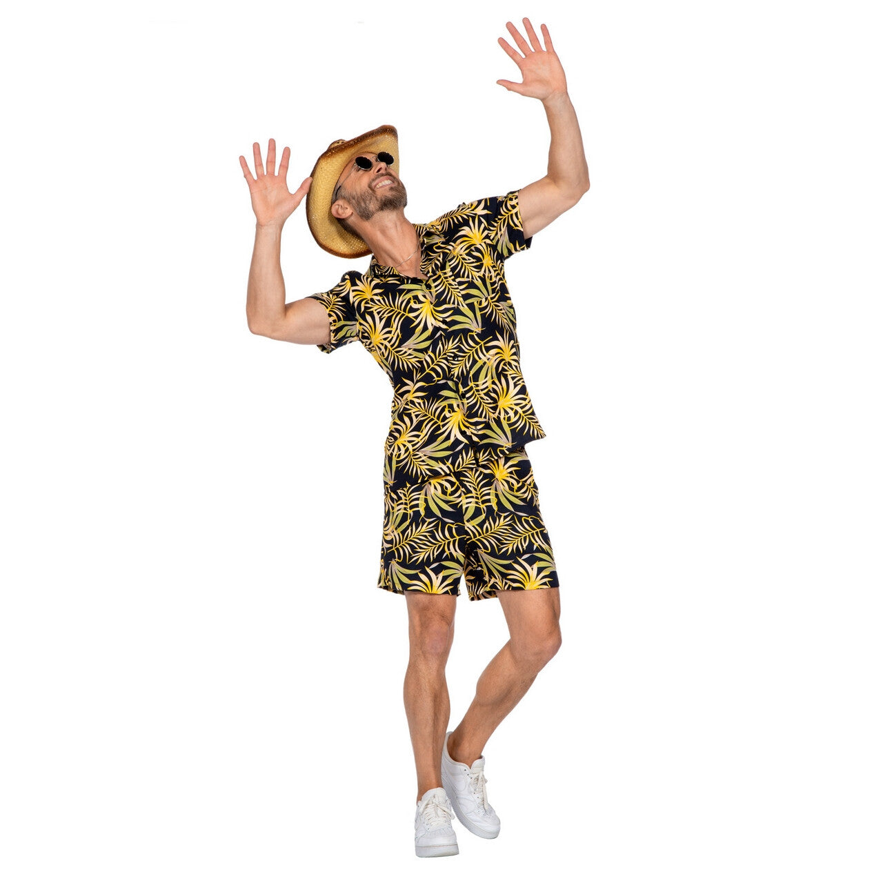 Op deze afbeelding zie je een Kostuums, van het merk Wilbers. Welcome To The Jungle Festival Man Kostuum