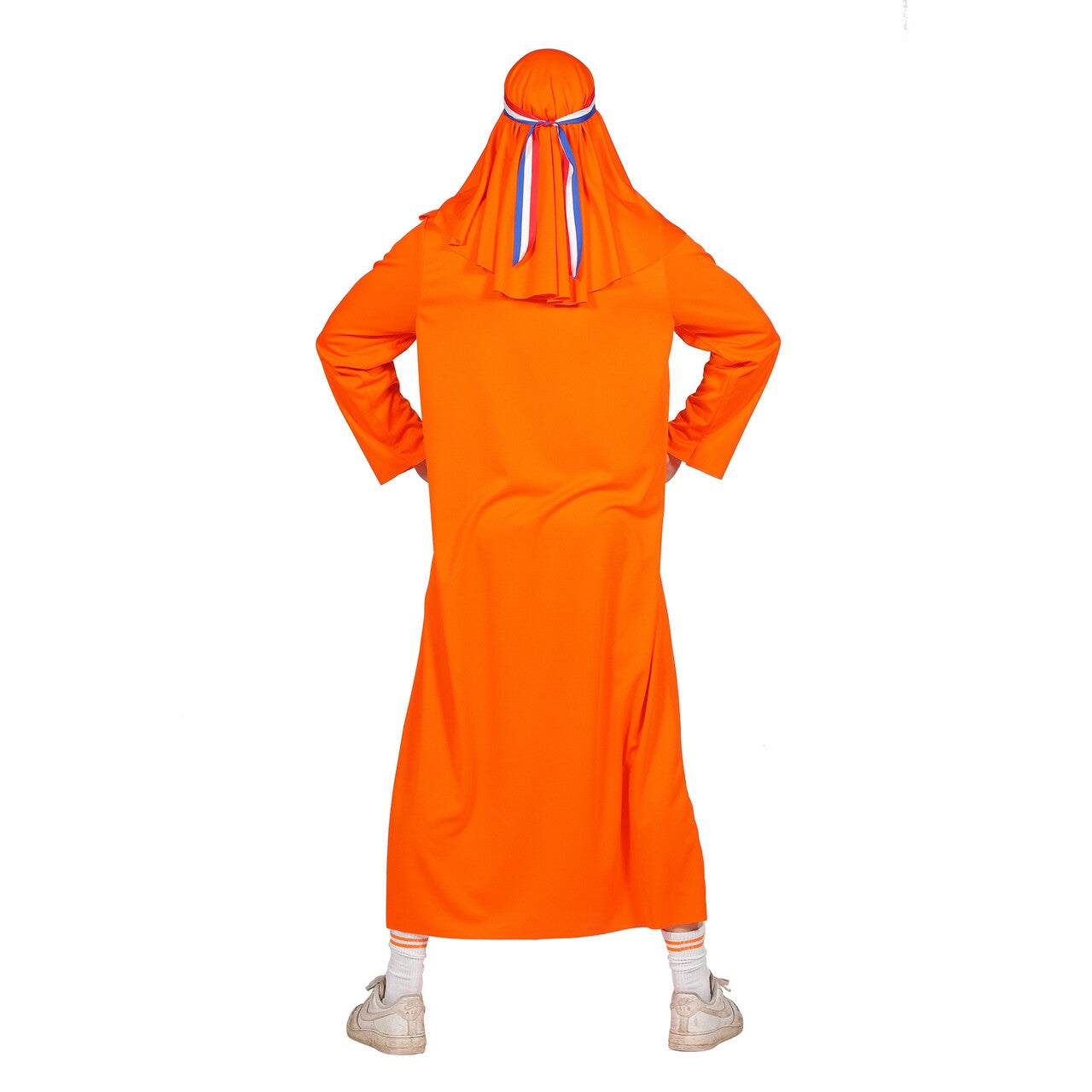 Op deze afbeelding zie je een Kostuums, van het merk Wilbers. Enorm Rijke Chique Sheik Oranje Holland Man Kostuum