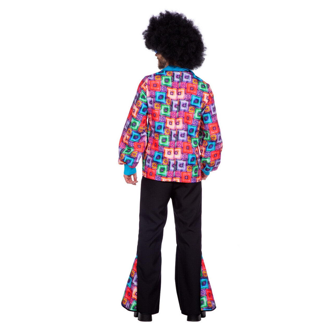 Op deze afbeelding zie je een Kostuums, van het merk Wilbers. Seventies Mr Block Party Man Kostuum