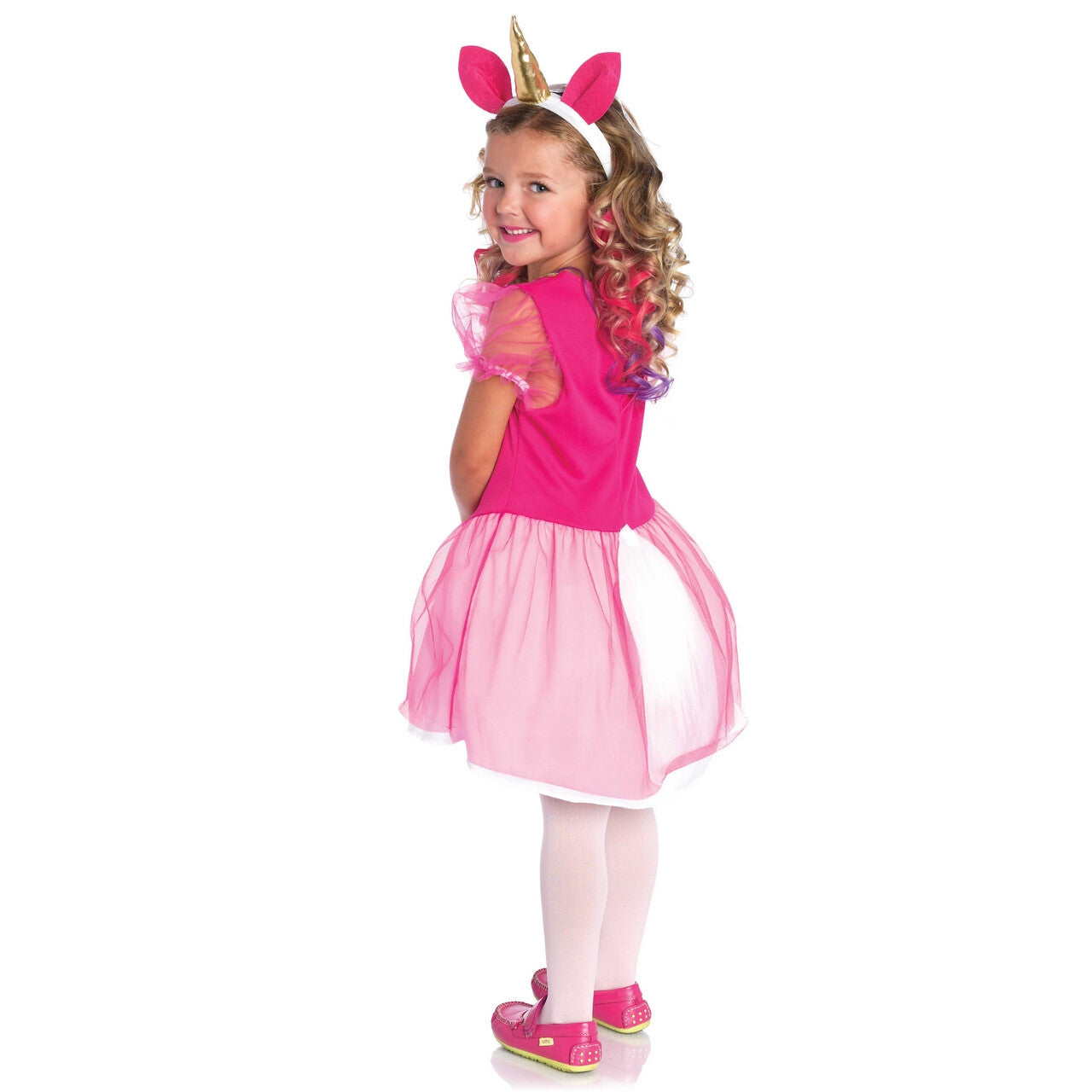 Op deze afbeelding zie je een Kostuums, van het merk Wonderland. Wonderland Magical Unicorn Meisje Kostuum
